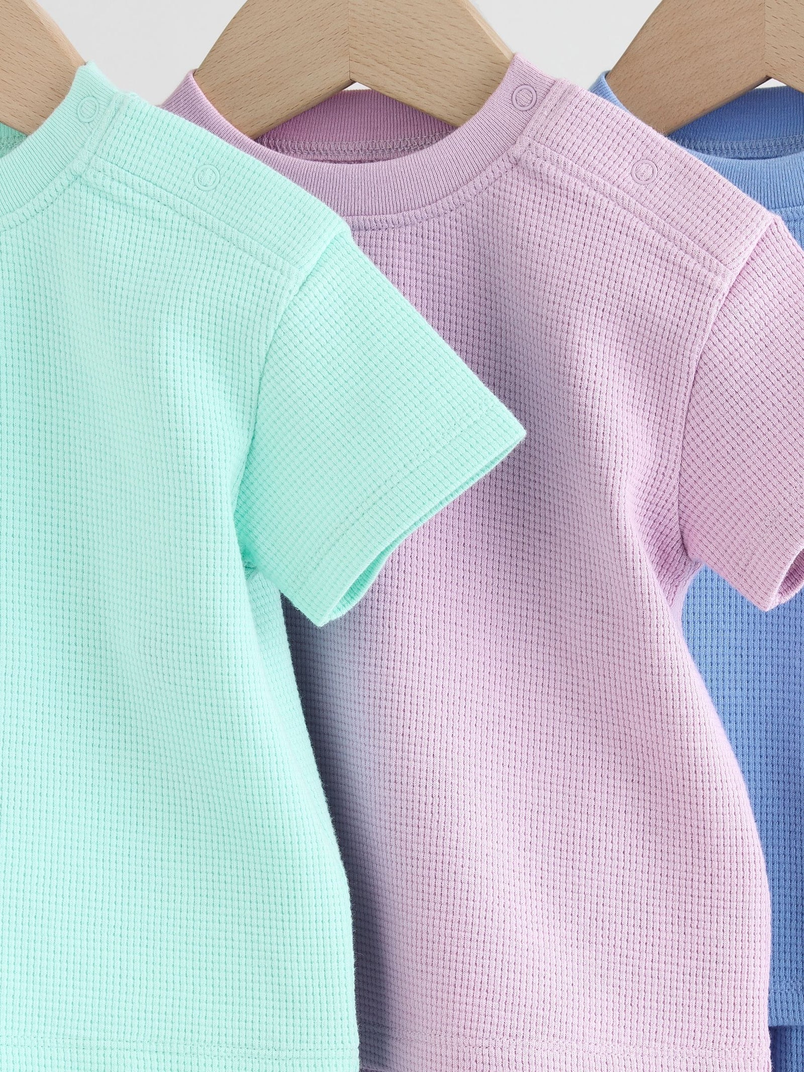 Blue/Lilac/Green Tops and Shorts 6 Piece Baby Set (0mths-2yrs)
