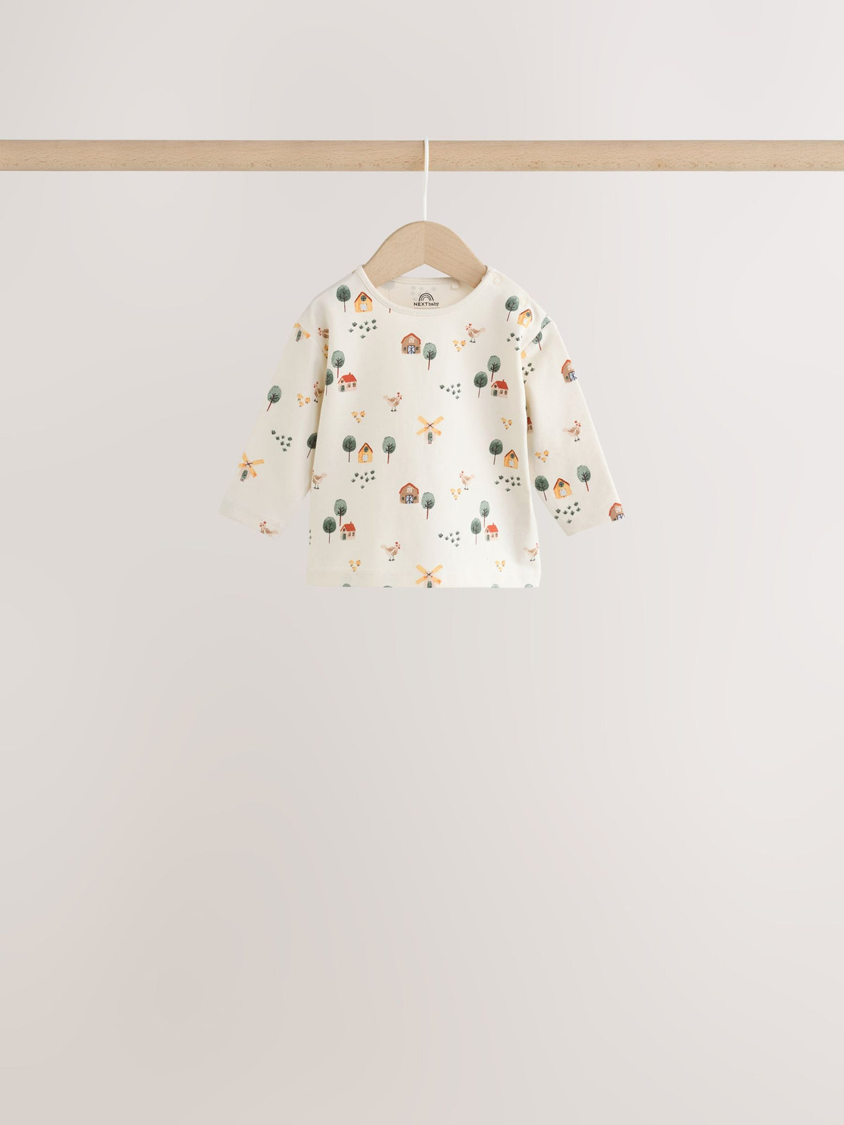 Brown/Blue/Cream Hamish Farm Baby Top and Leggings Set 6 Piece (0mths-3yrs)