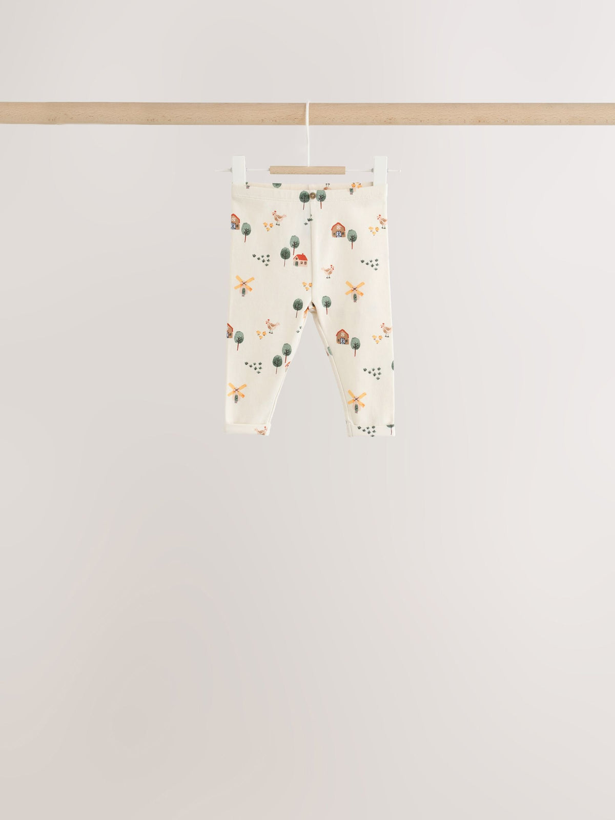 Brown/Blue/Cream Hamish Farm Baby Top and Leggings Set 6 Piece (0mths-3yrs)