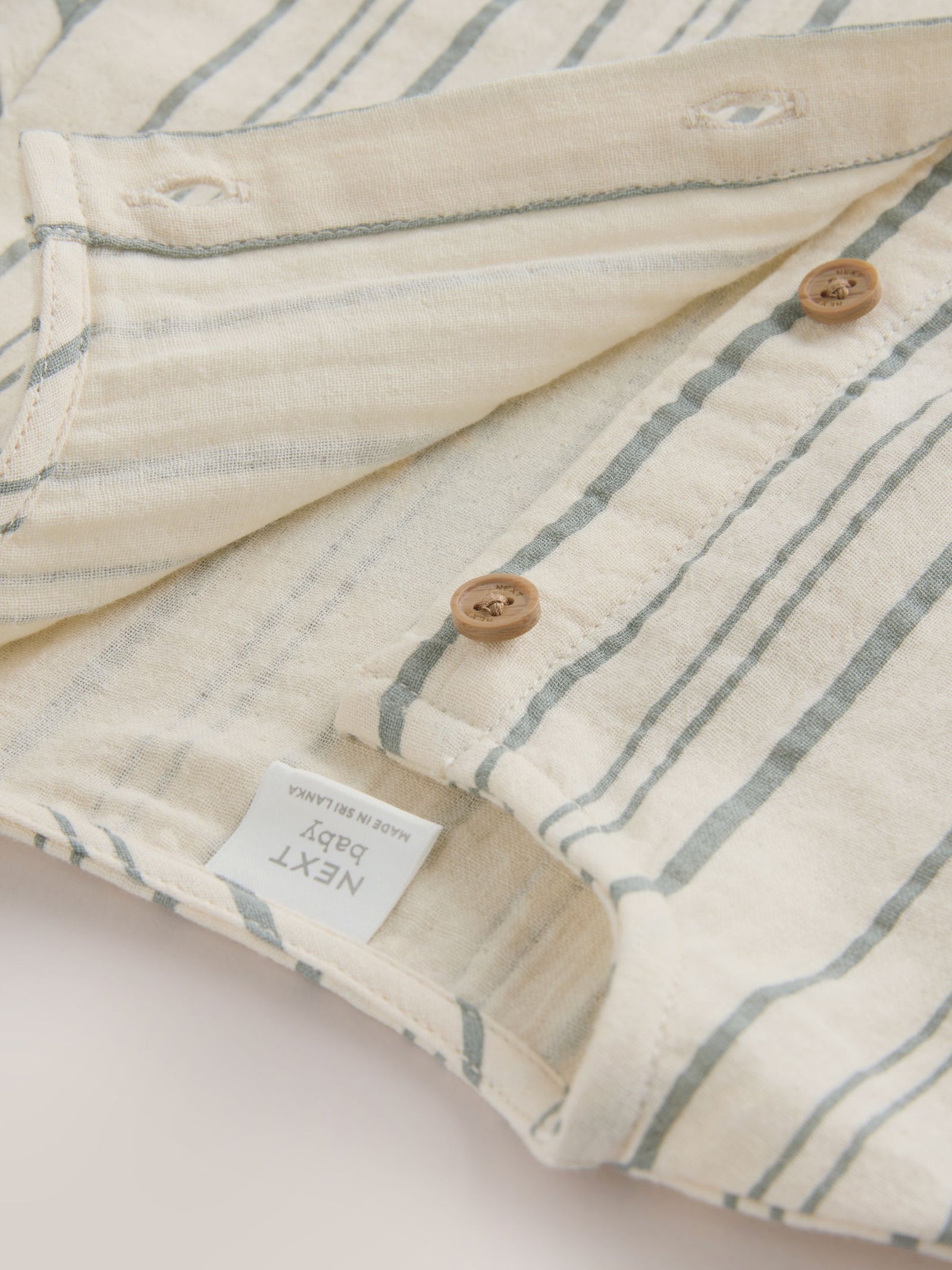 Mono Stripe Short Sleeve Baby Romper (0mths-3yrs)