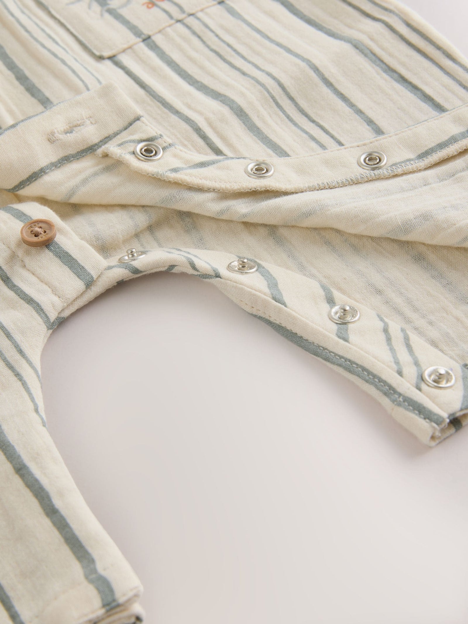 Mono Stripe Short Sleeve Baby Romper (0mths-3yrs)