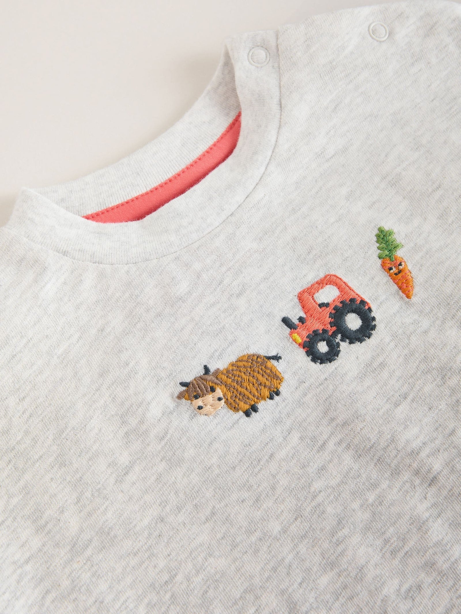 Red Farm Print Top and Shorts Baby Set (0mths-2yrs)