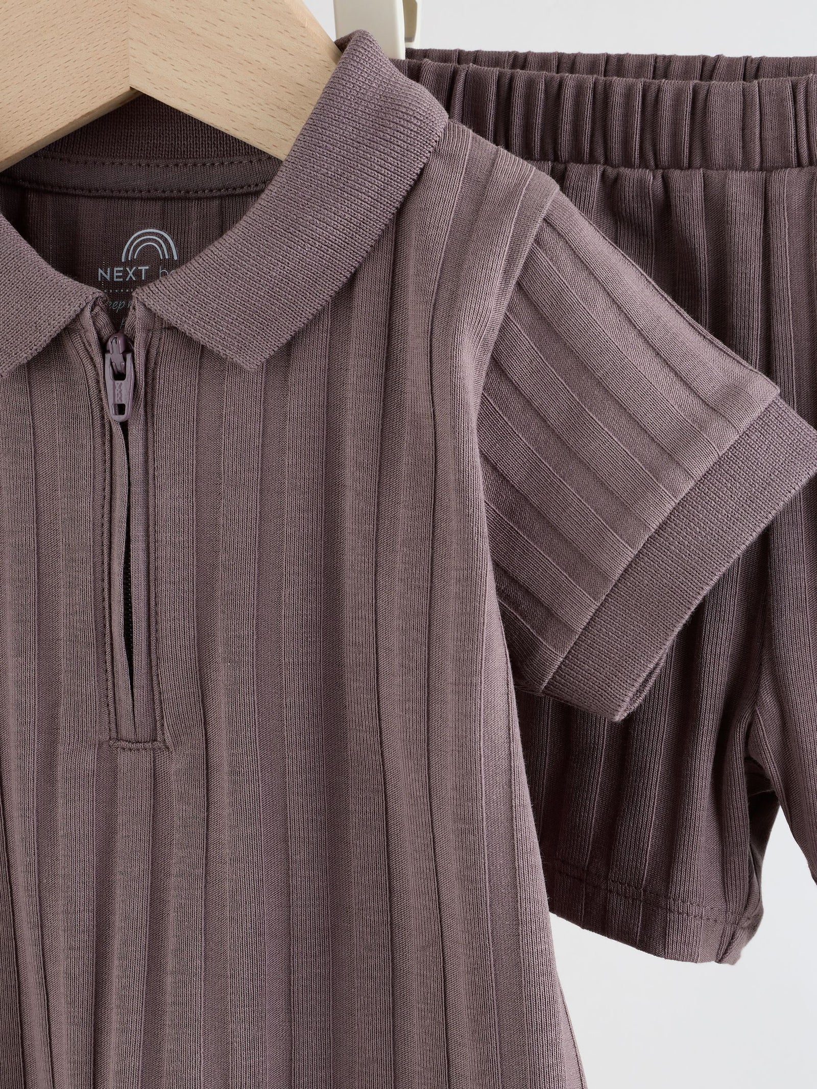 Brown Polo Top and Shorts Baby Set (0mths-2yrs)