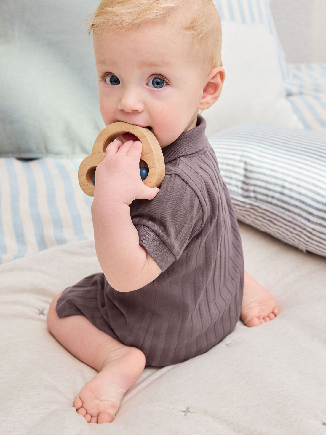 Brown Polo Top and Shorts Baby Set (0mths-2yrs)