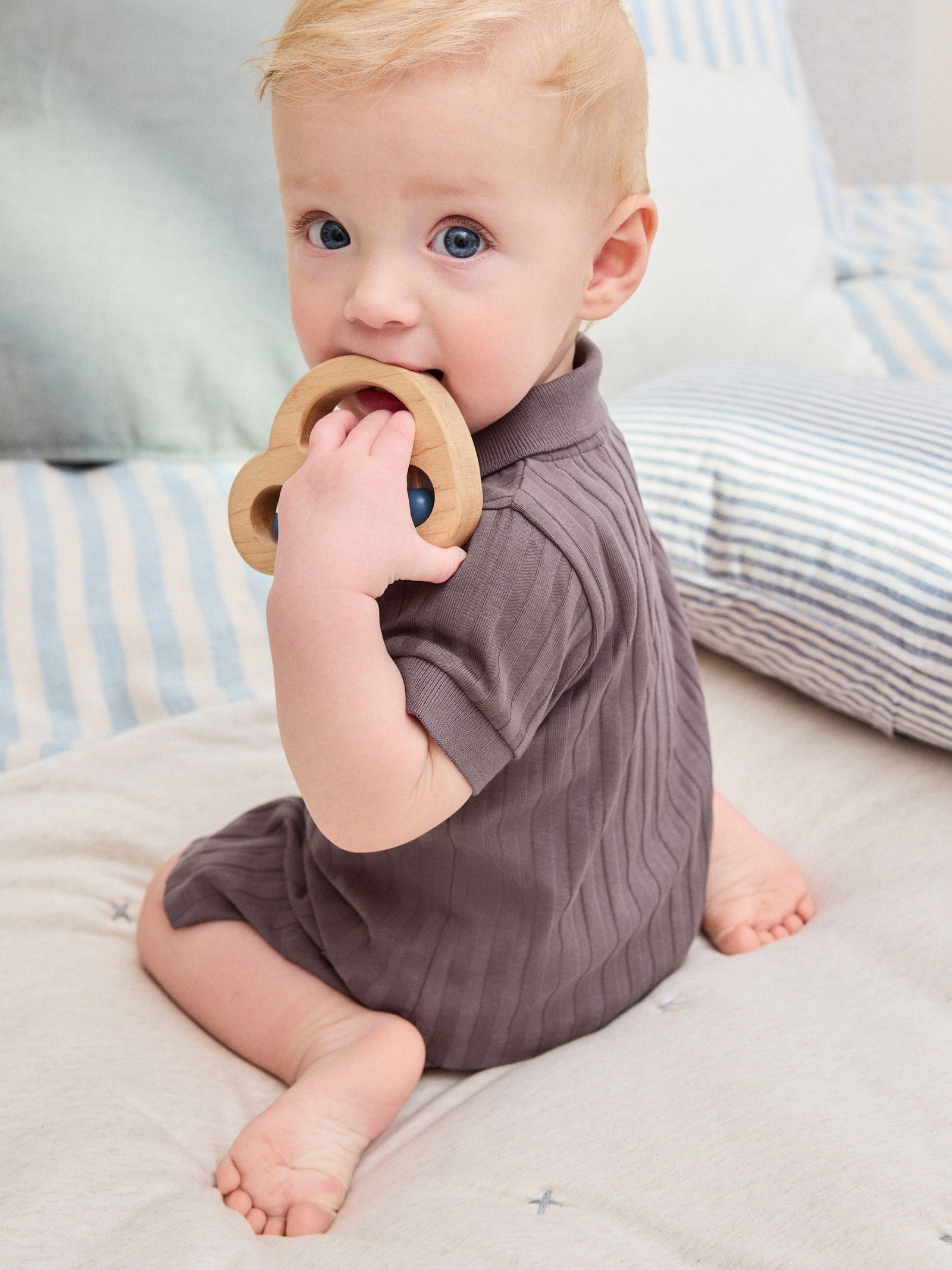 Brown Polo Top and Shorts Baby Set (0mths-2yrs)