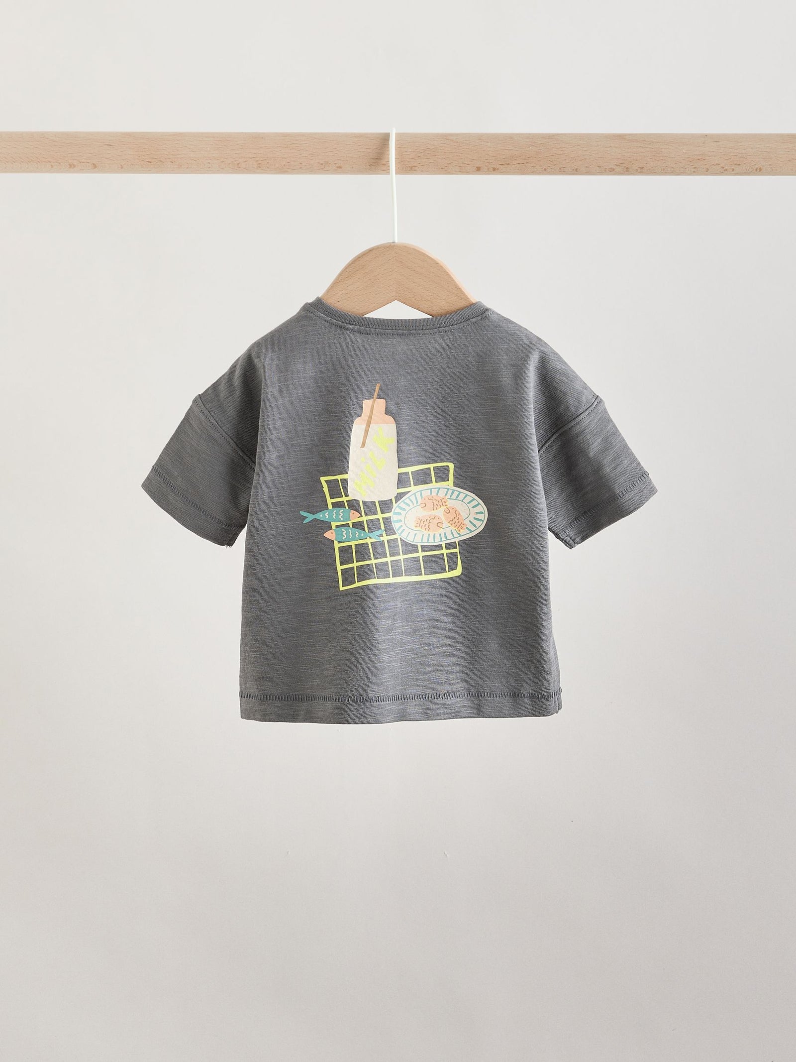 Grey Picnic Top & Trousers Baby Set (0mths-2yrs)