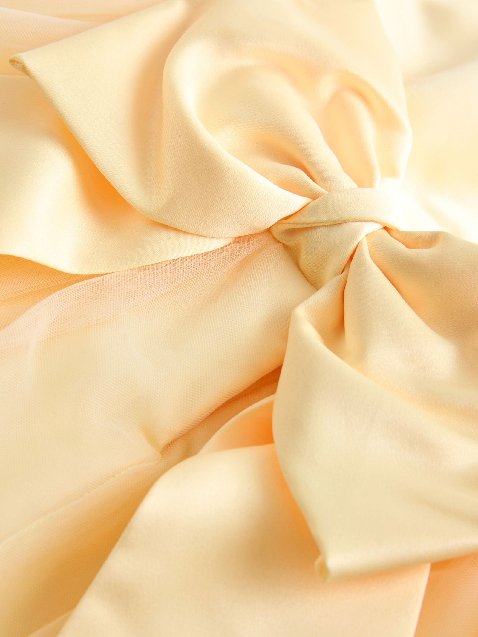 Yellow Flower Girl Bow Dress (3-12yrs)