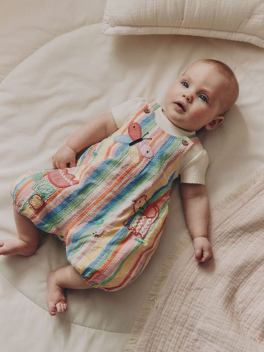 Multi Character Baby Dungarees and Bodysuits Set 2 Piece (0mths-2yrs)