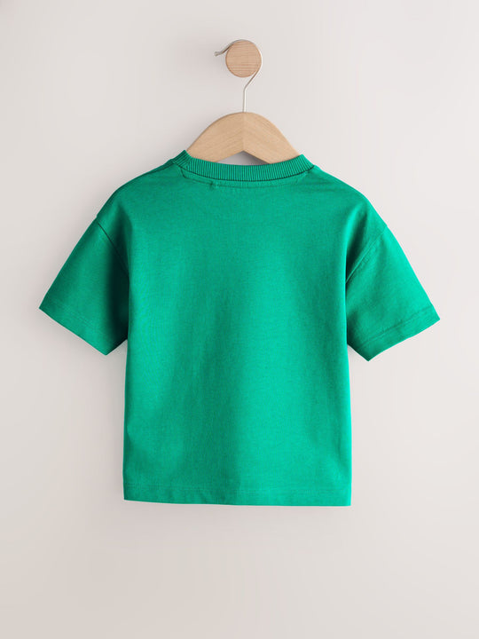 Green Short Sleeve Plain T-Shirt (3mths-7yrs)