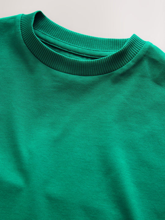 Green Short Sleeve Plain T-Shirt (3mths-7yrs)