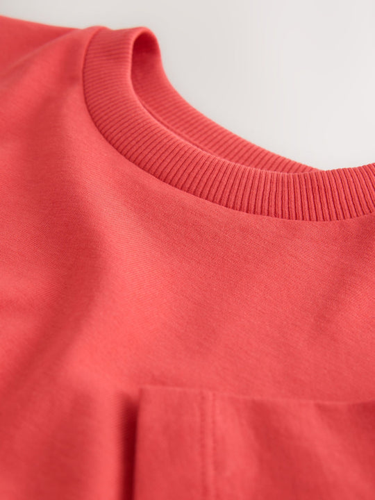 Red Short Sleeve Plain T-Shirt (3mths-7yrs)