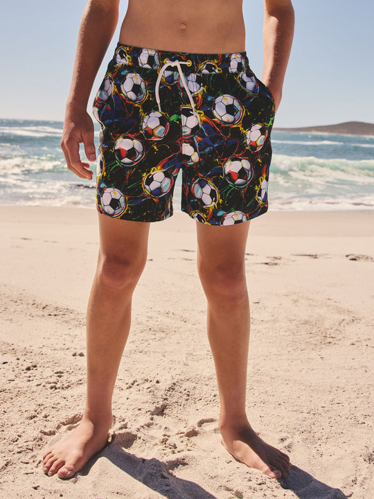 Football Printed Swim Shorts (3-16yrs)
