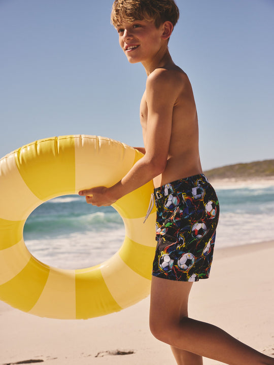 Football Printed Swim Shorts (3-16yrs)
