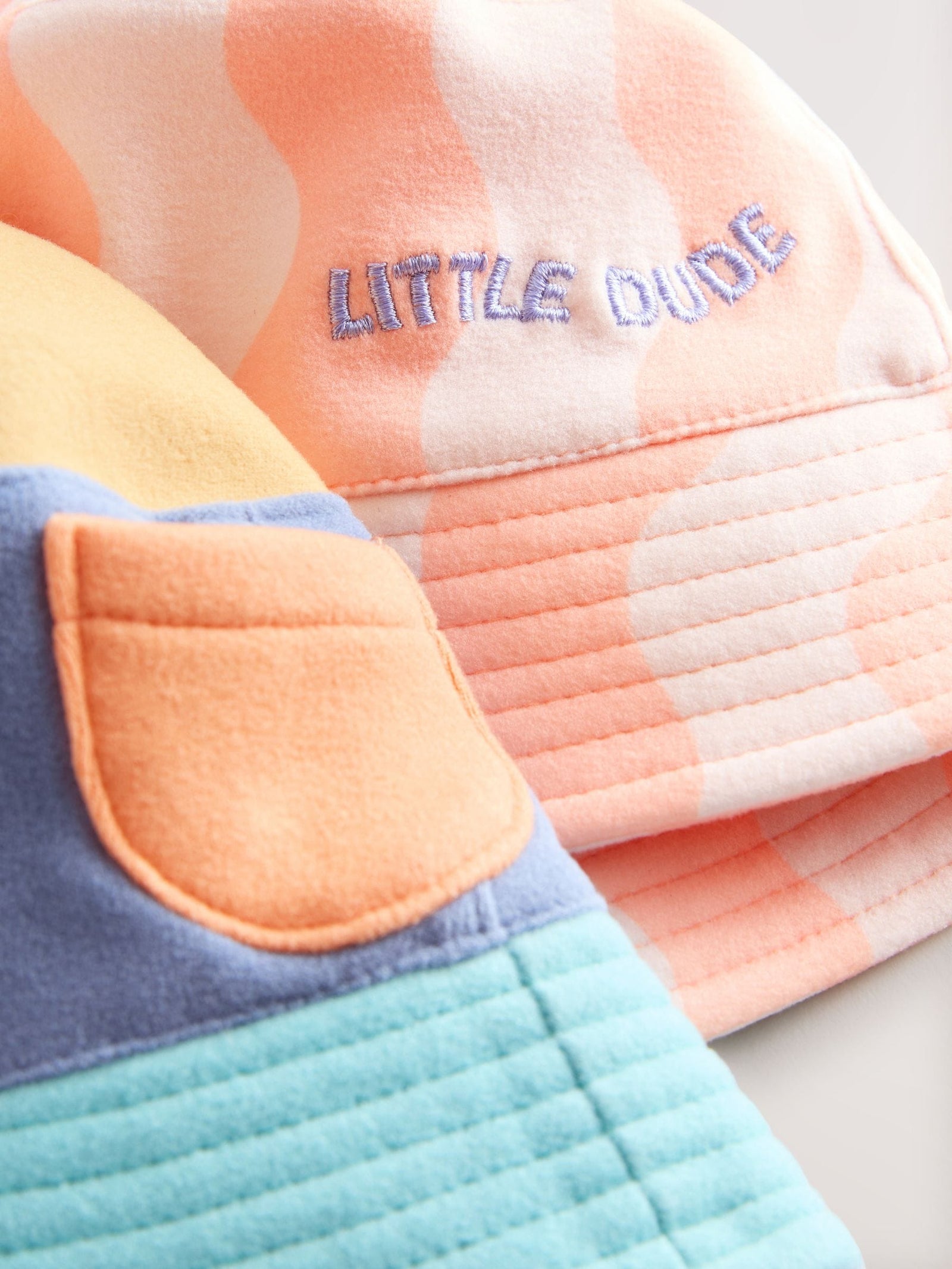 Orange Brights Bucket Hats 2 Pack (0mths-2yrs)
