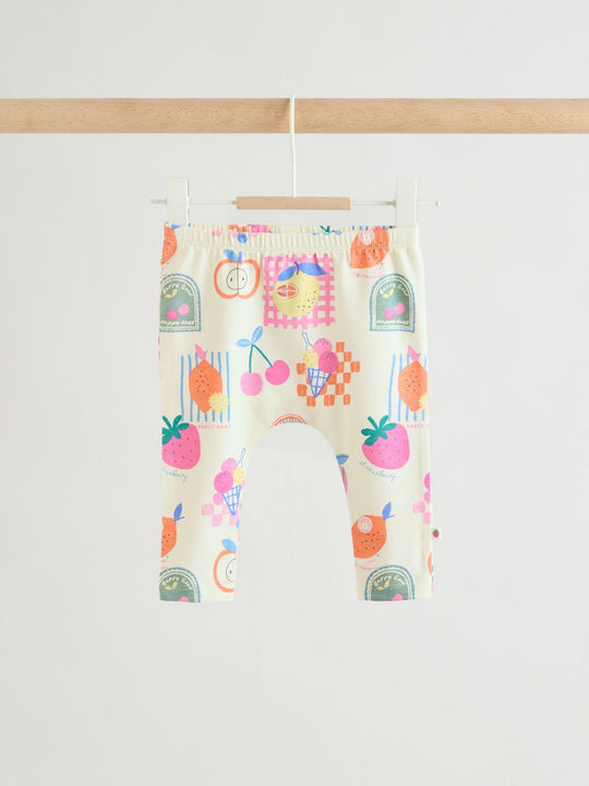 White Berry Short Sleeve Baby Top and Leggings 2 Piece Set (0mths-2yrs)