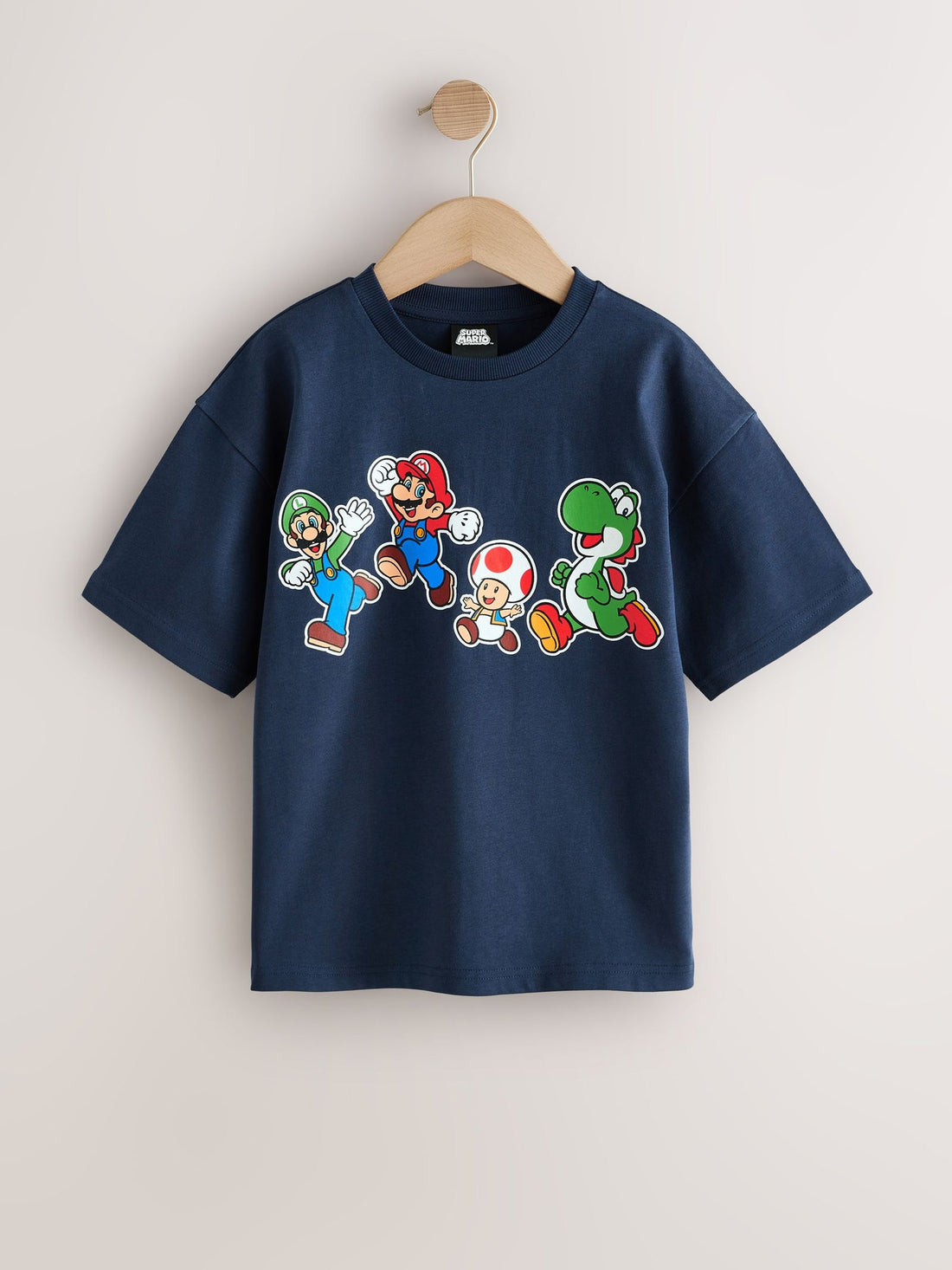 Navy Mario Gaming T-Shirt (3-16yrs)