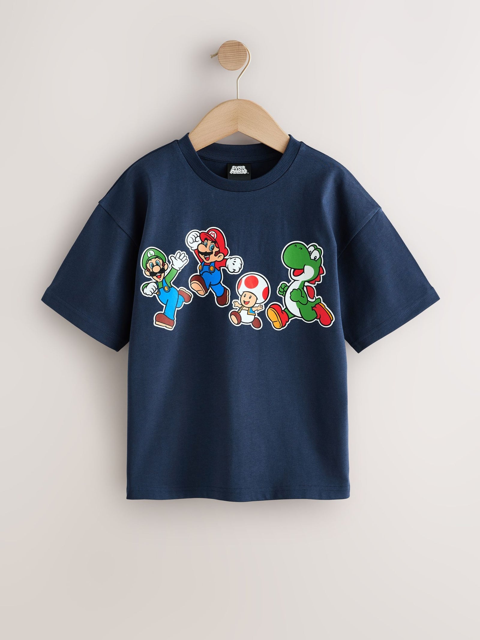 Navy Mario Gaming T-Shirt (3-16yrs)