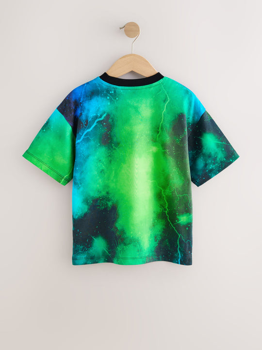 Black/Green NASA Short Sleeve T-Shirt (3-16yrs)
