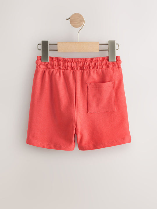 Coral Red Jersey Shorts (3mths-7yrs)