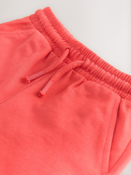 Coral Red Jersey Shorts (3mths-7yrs)