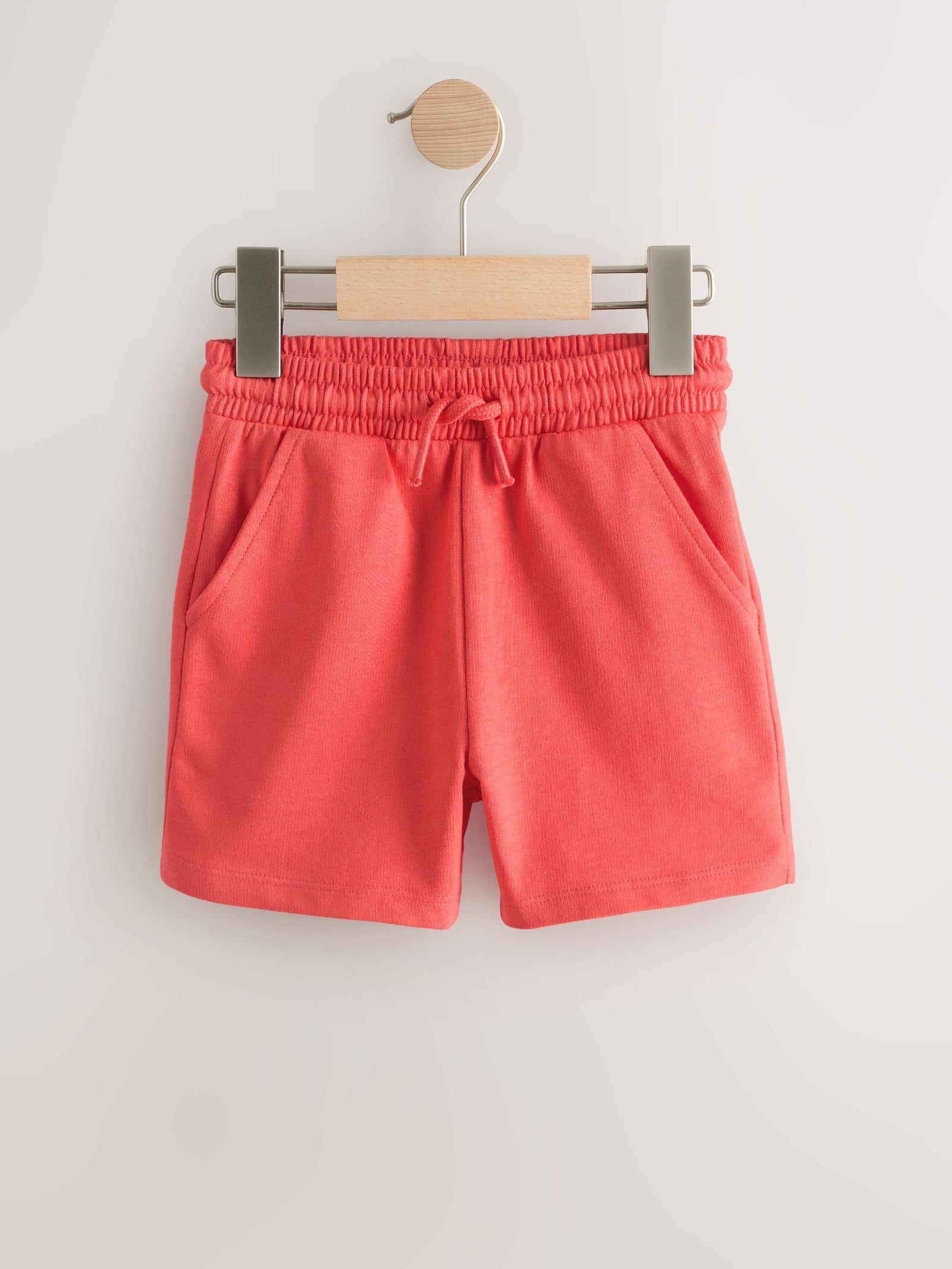 Coral Red Jersey Shorts (3mths-7yrs)