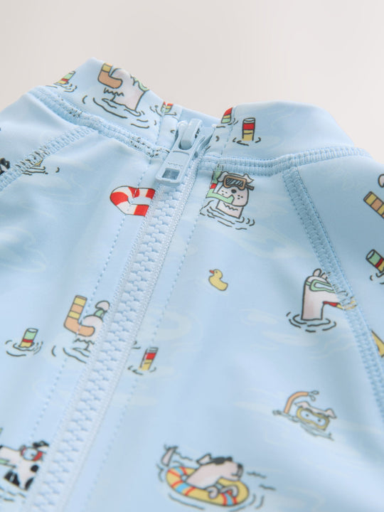Blue Cath Kidston Sunsafe All-In-One Swimsuit (3mths-7yrs)