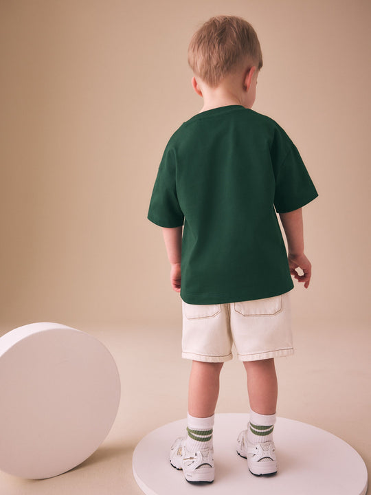 Green Roarsome Tiger Short Sleeve Graphic T-Shirt (3mths-7yrs)