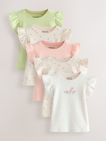 Pretty Vests 5 Pack (3mths-7yrs)