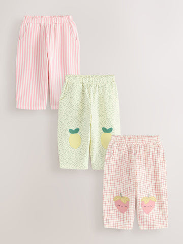 Yellow Barrel Trousers 3 Pack (3mths-7yrs)