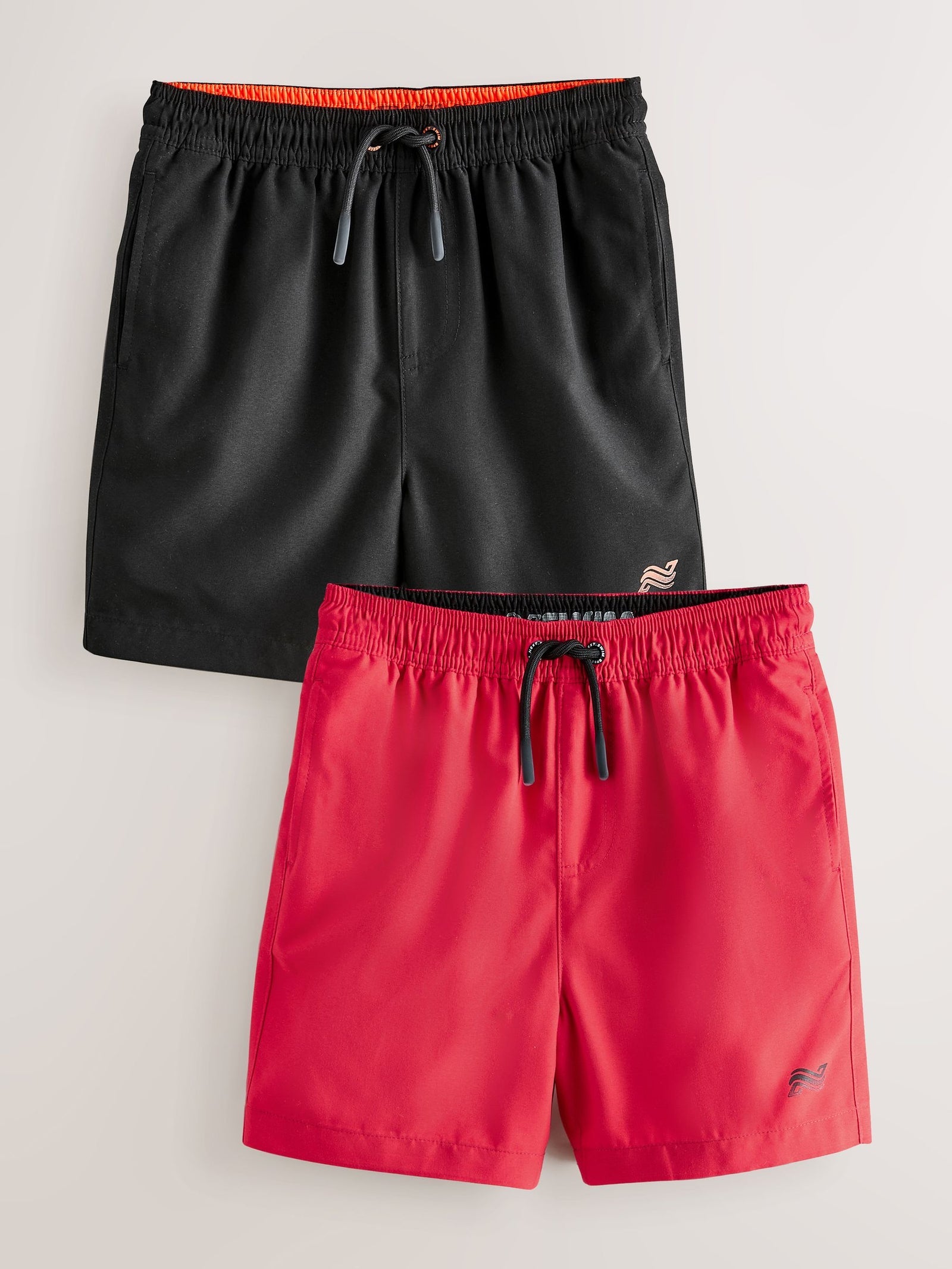 Red/Black Swim Shorts 2 Pack (1.5-16yrs)