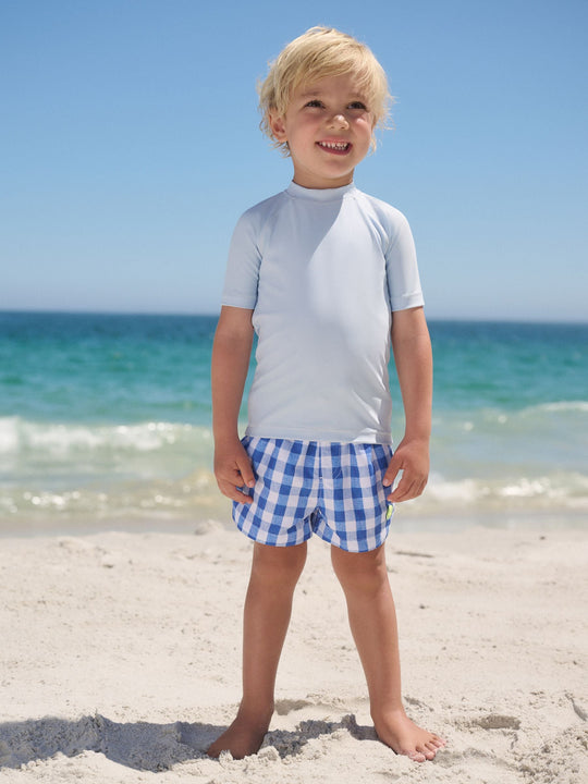Light Blue Rash Vest (3mths-7yrs) (3mths-7yrs)