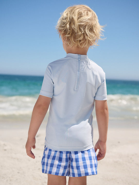Light Blue Rash Vest (3mths-7yrs) (3mths-7yrs)