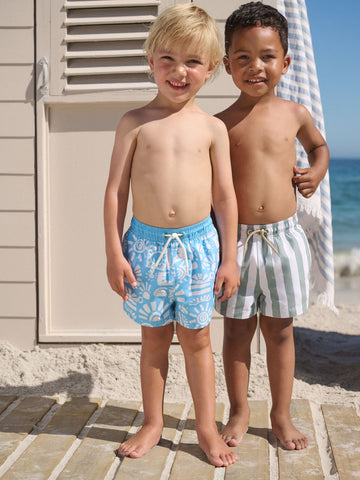 Blue/Green Swim Shorts 2 Pack (3mths-7yrs)
