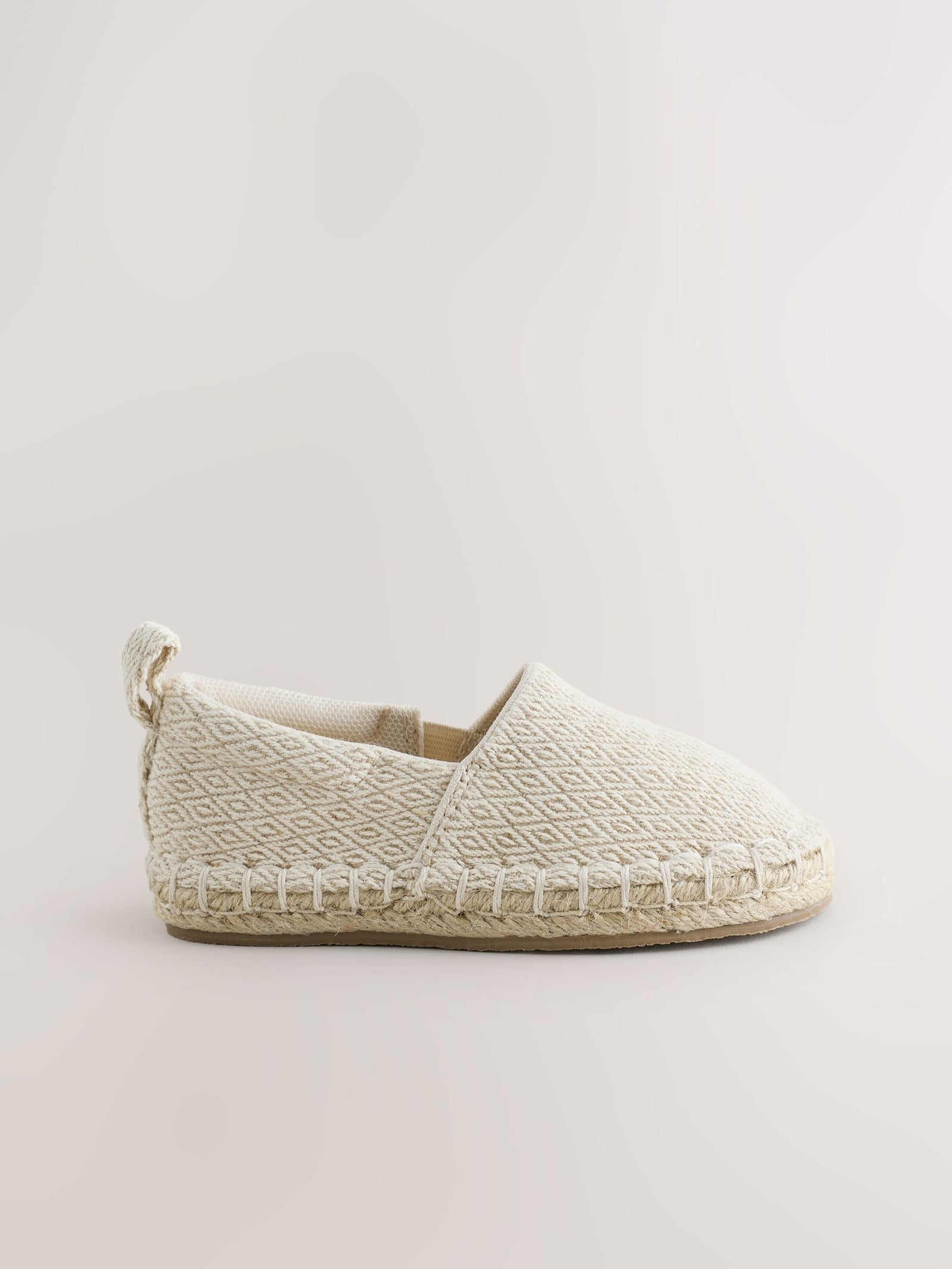 Neutral Espadril Woven Shoes