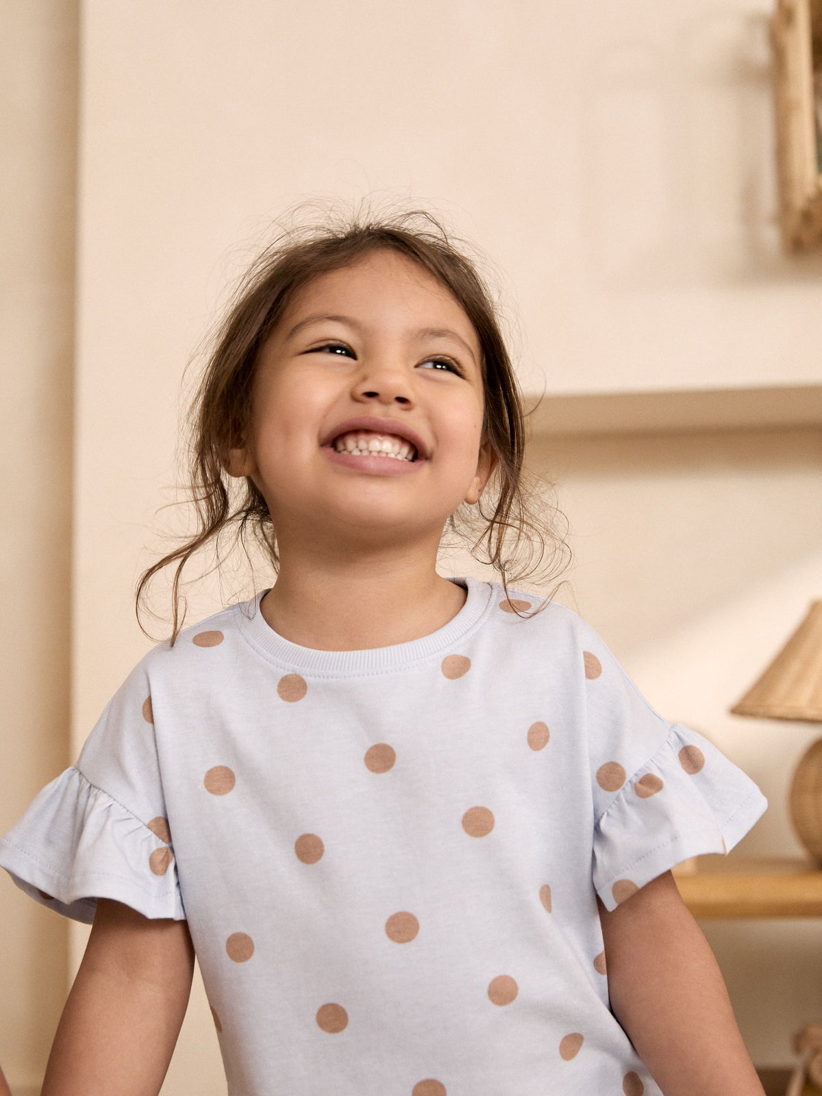 Blue/Brown Polka Dots Short Pyjamas 3 Pack (9mths-10yrs)