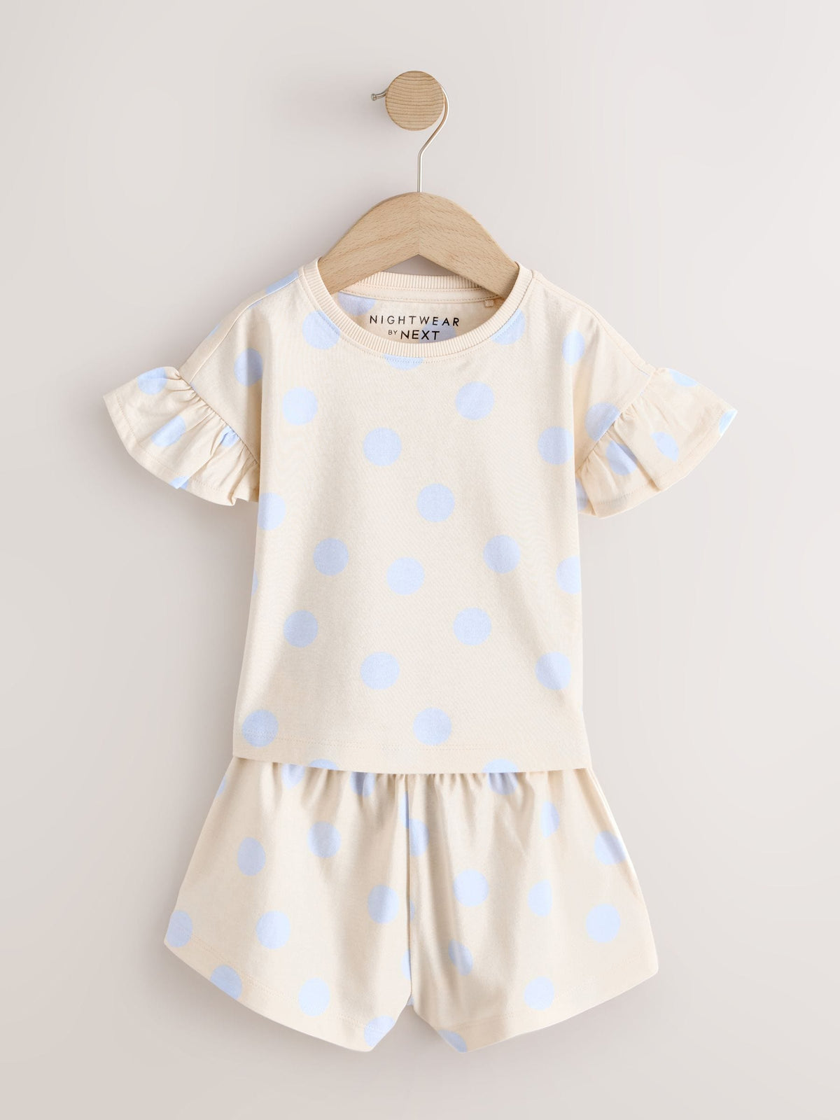 Blue/Brown Polka Dots Short Pyjamas 3 Pack (9mths-10yrs)