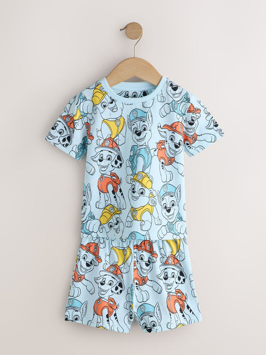 Blue/Grey/Orange Paw Patrol Short Pyjamas 3 Pack (9mths-8yrs)