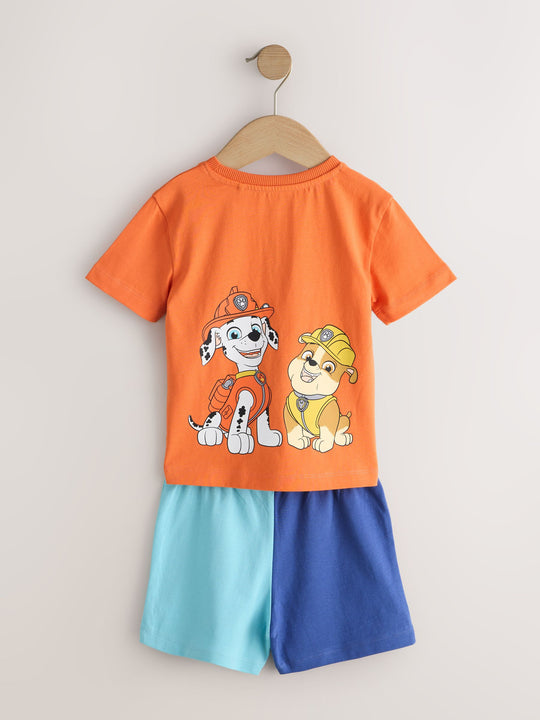Blue/Grey/Orange Paw Patrol Short Pyjamas 3 Pack (9mths-8yrs)