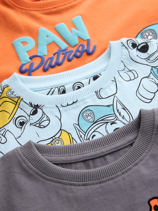 Blue/Grey/Orange Paw Patrol Short Pyjamas 3 Pack (9mths-8yrs)