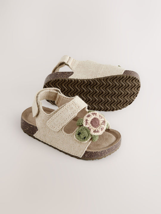 Neutral Turtle Touch Fastening Sandals