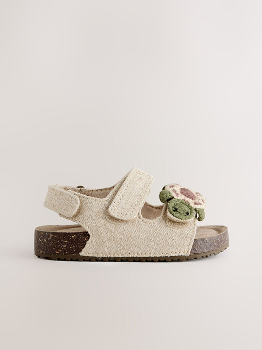 Neutral Turtle Touch Fastening Sandals