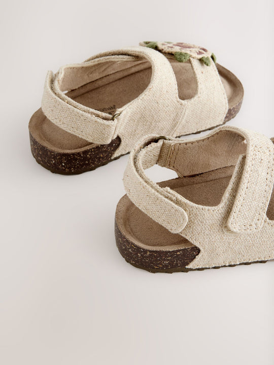 Neutral Turtle Touch Fastening Sandals