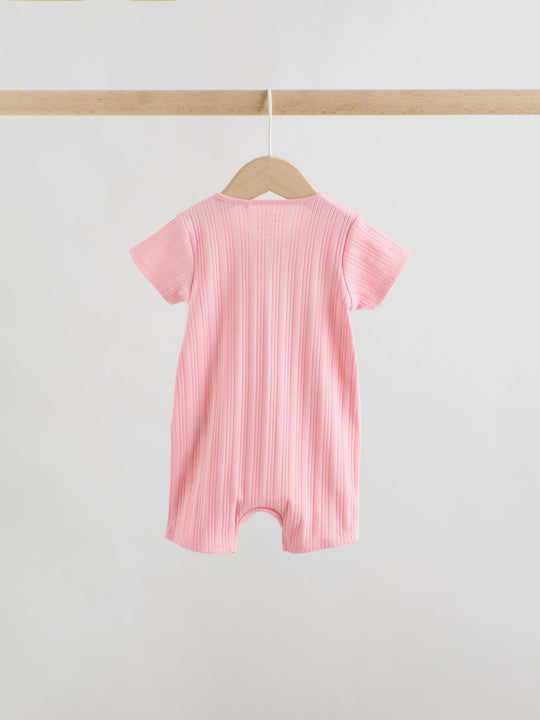 Bright 3 Pack Two Way Zip Baby Romper (0mths-3yrs)