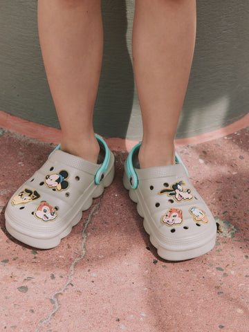 Grey Mickey and Friends Clog