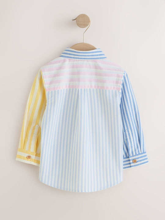 Pink/Blue Character Long Sleeve Oxford Shirt (3mths-7yrs)