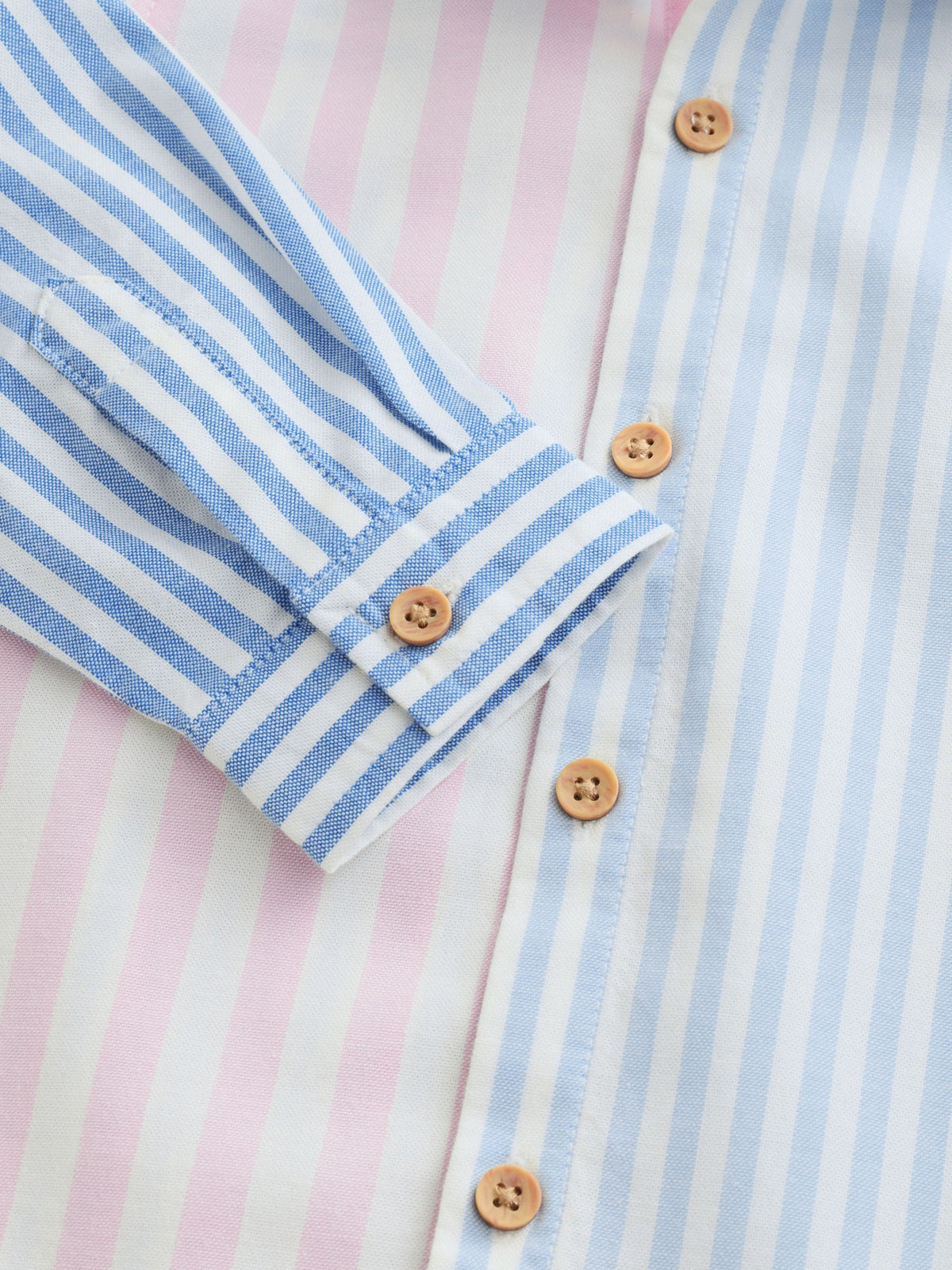 Pink/Blue Character Long Sleeve Oxford Shirt (3mths-7yrs)