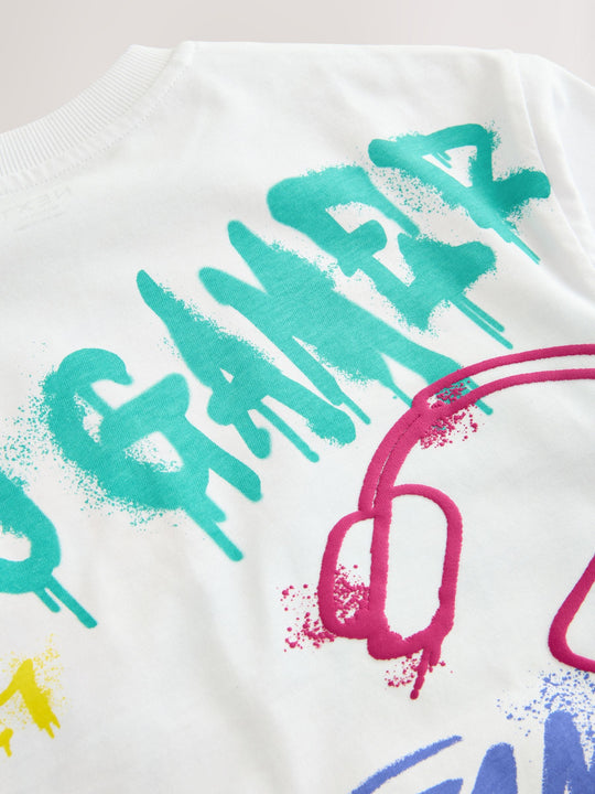 White Controller Short Sleeve Graphic T-Shirt (3-16yrs)
