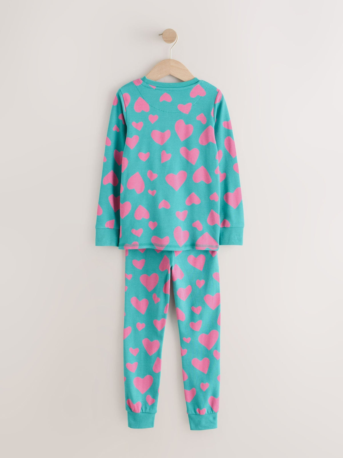 Pink/Turq Stampy Print Snuggle Pyjamas 3 Pack (9mths-12yrs)