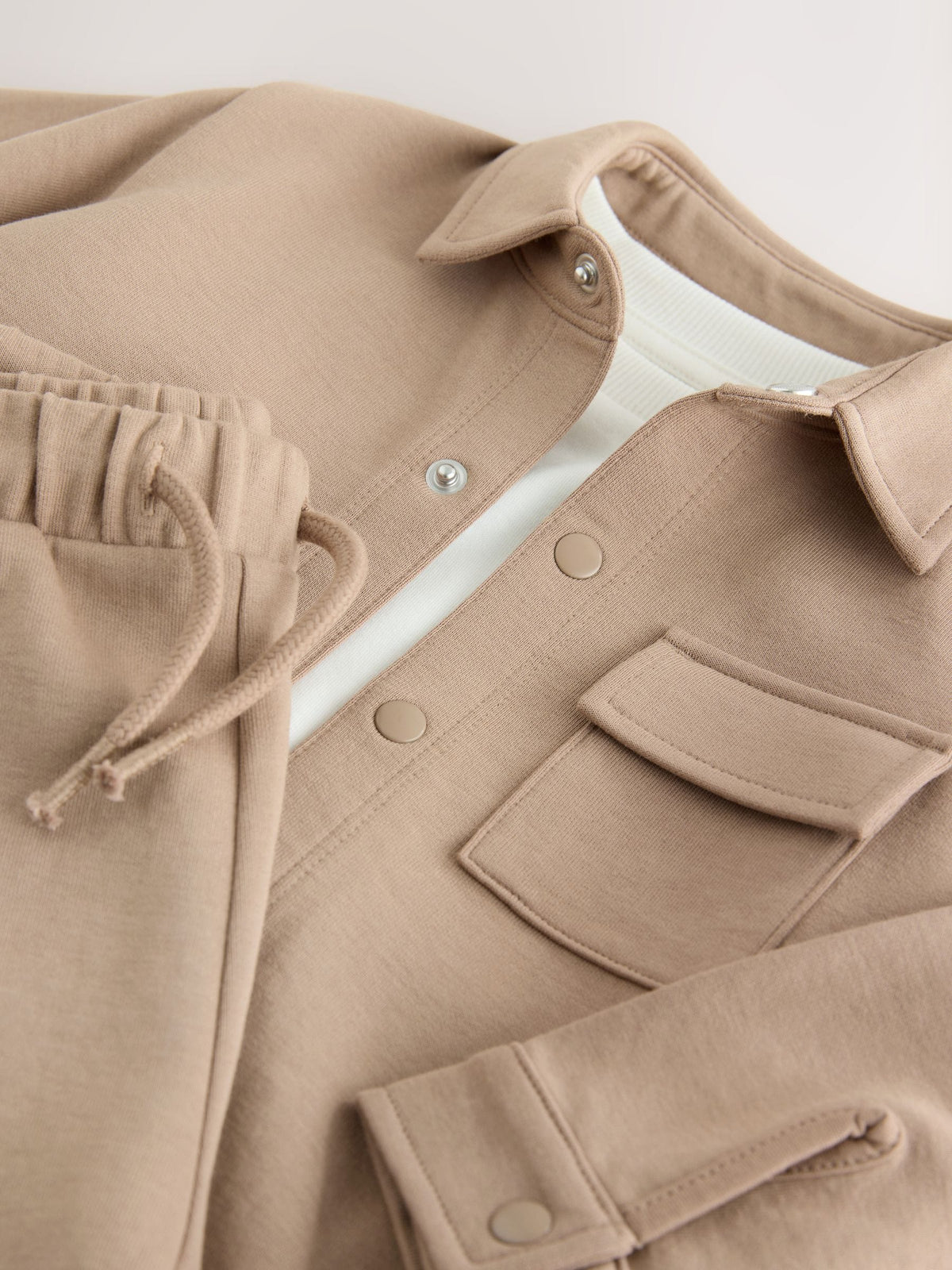Tan Brown Jersey Shirt T-Shirt and Shorts Set (3mths-7yrs)