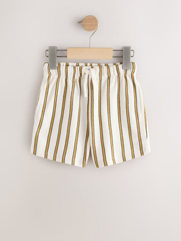 Yellow Textured Shorts (3mths-7yrs)